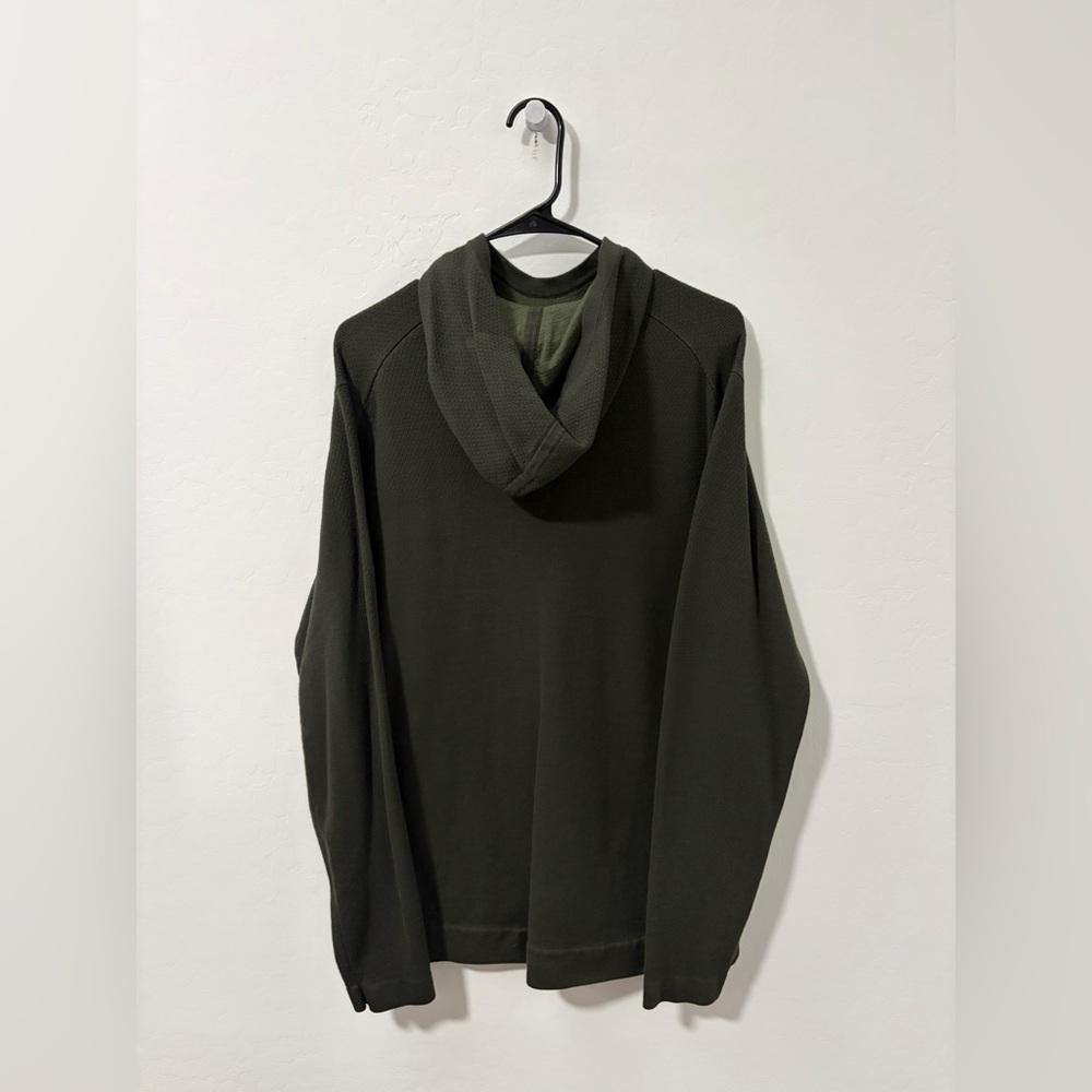Lululemon Cascade Coast Hoodie Men's Medium Soft Performance Dark Olive - Picture 6 of 9